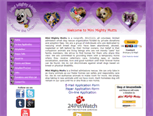 Tablet Screenshot of minimightymutts.com